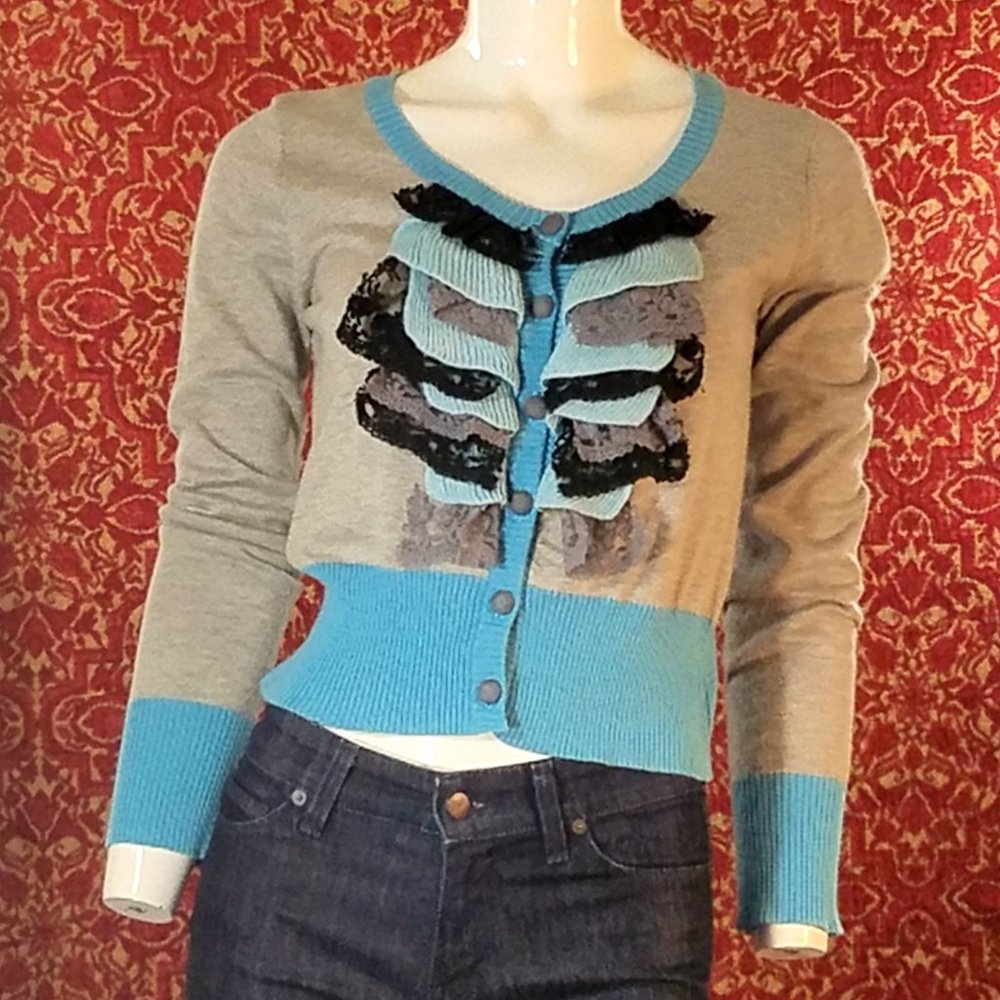 NICK & MO gray cardigan S⤵️🕕 - Picture 7 of 7
